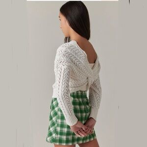 Franki by Francesca’s Knot Back Sweater Size 12 NWT